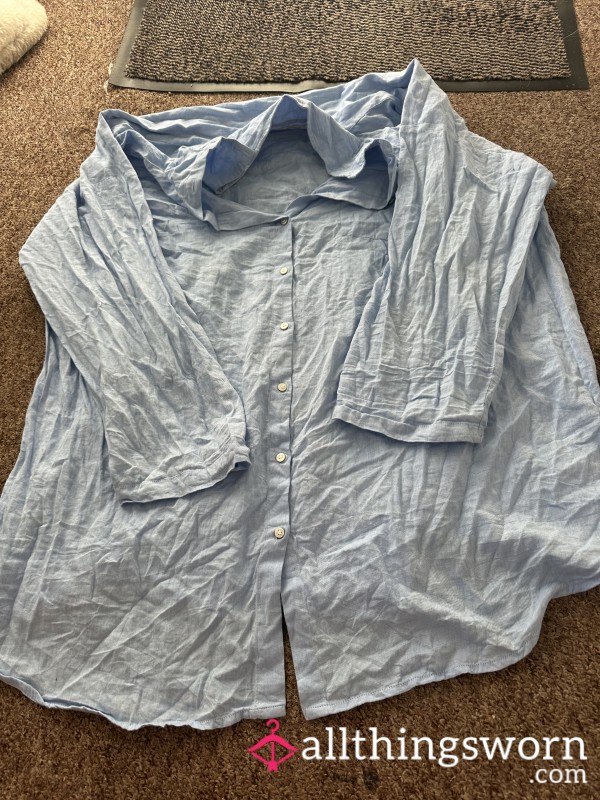 Oversized, Blue Night Dress/shirt