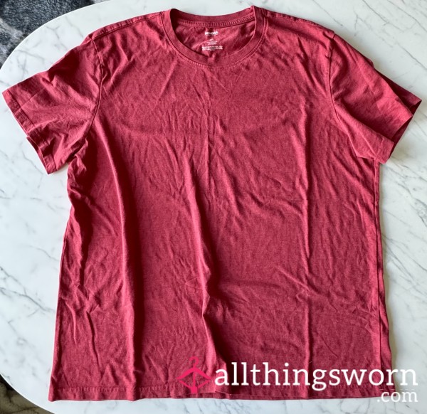 Oversized Red Sleep Shirt