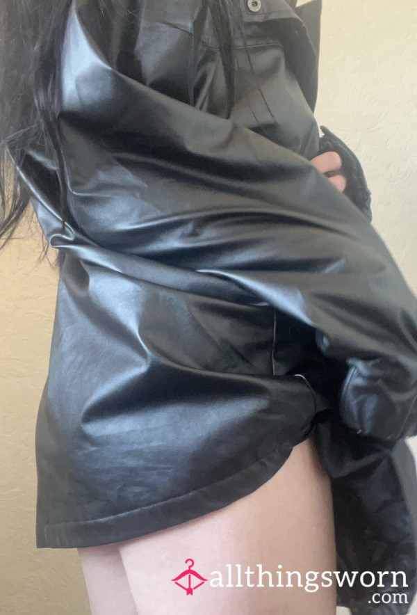 Oversized Vegan Leather Jacket Well Worn For You 🥰🤭
