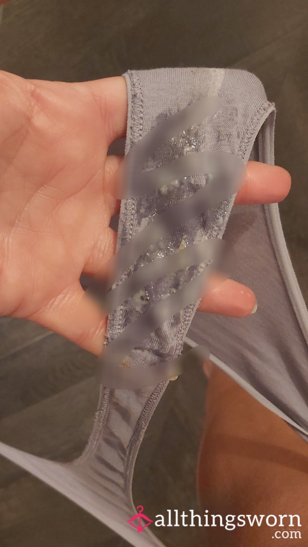 ***SOLD*** Ovulation Creamy Thongs 2 Days Worn