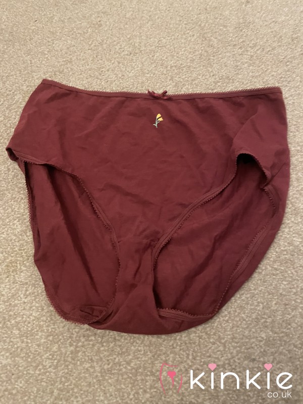 Own My Burgundy Full Back Cotton Panties