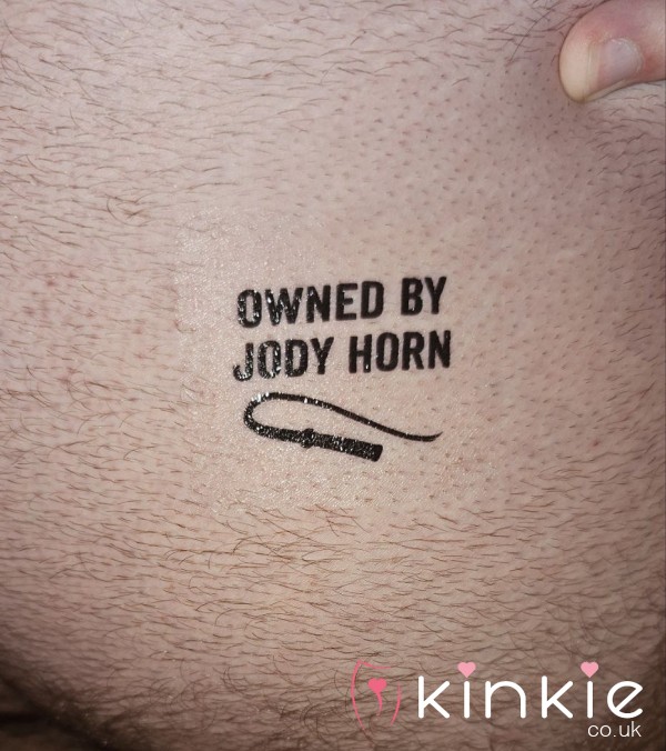 OWNED By Jody Horn Temp Tattoo