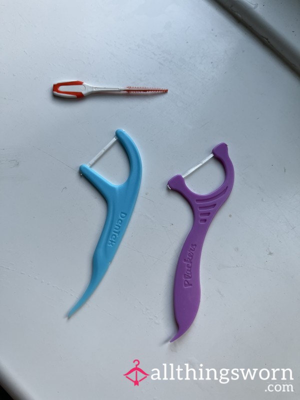 Pack Of 3 Used Tooth Flosses