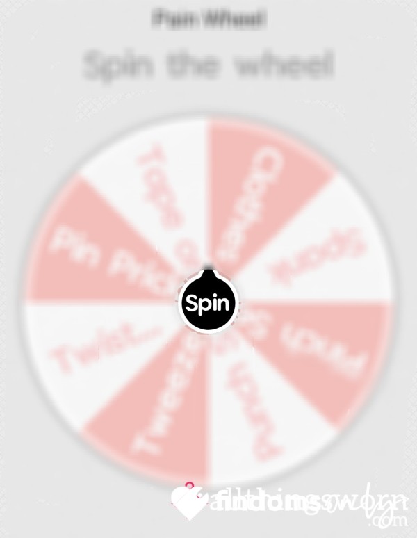 Pain Wheel [DM Before Purchase]