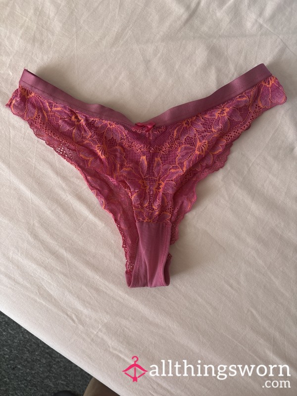 Pair Of Lacy Cheeky Brazilian Panties
