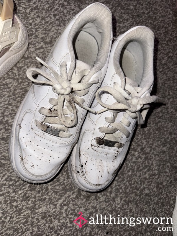Pair Of Trainers Very Dirty