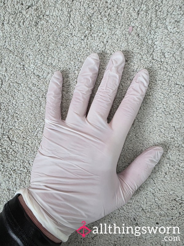 Worn White Gloves 🤍 Soft & Used Pair