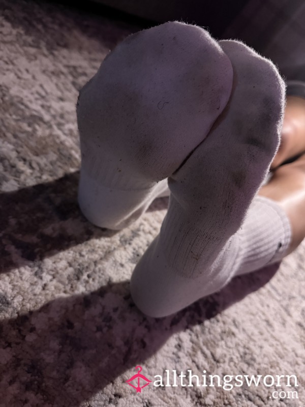 Pair Of Work Worn And Gym Worn Socks Ready To Be Yours