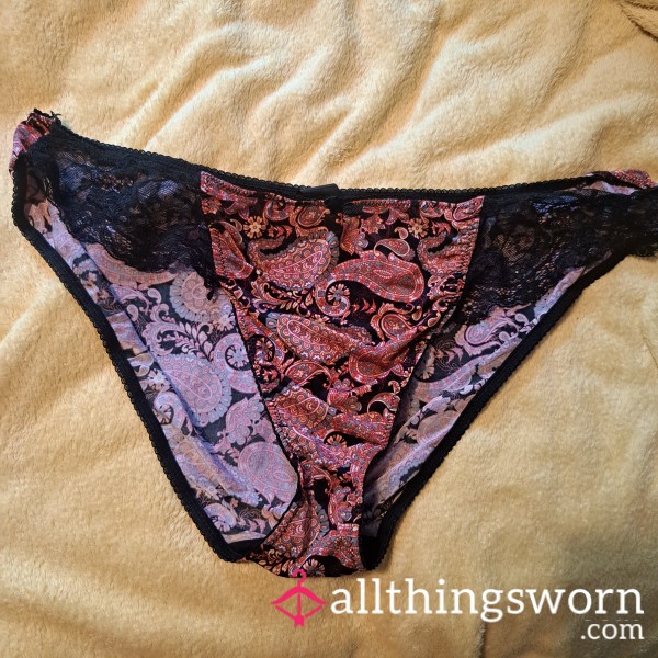 Paisley And Lace Panties
