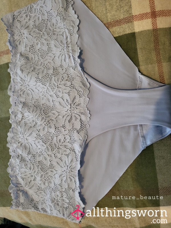 Pale Blue Lacey Panties