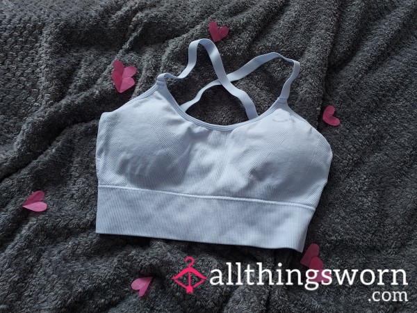 Pale Blue Sports Style Bra
