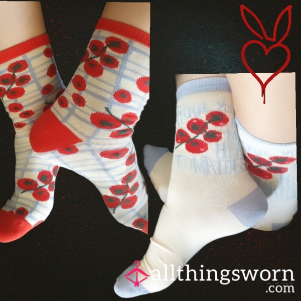 Showbunny's Well Loved Tomato Socks