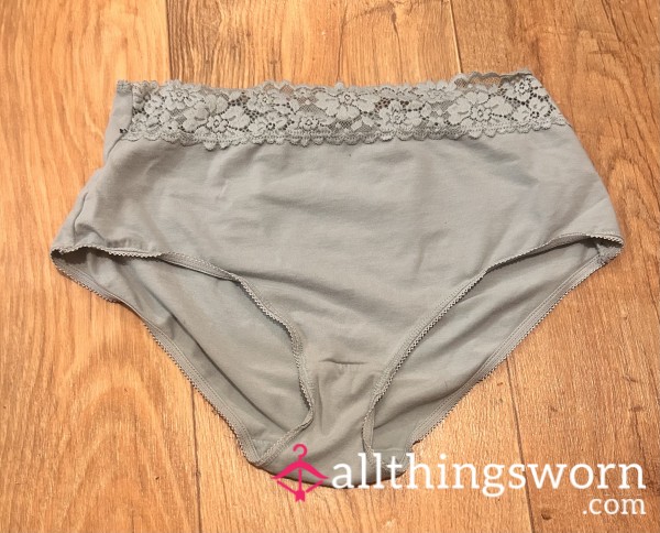 Pale Green Lace Detail Panty.