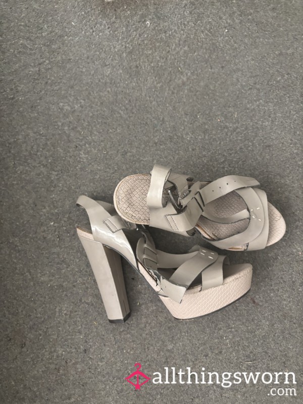 Pale Nude Platform Sandals