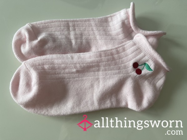 Pale Pink Cute Socks