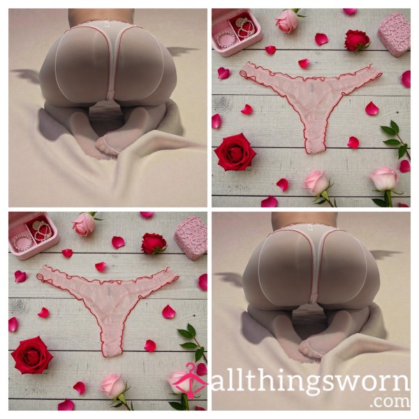 Pale Pink Sheer Thong