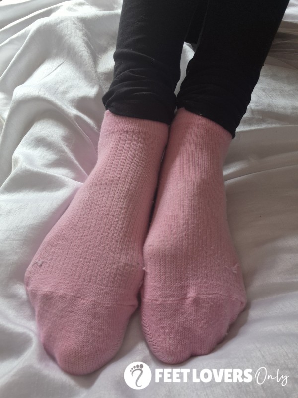 Pale Pink Trainers Socks