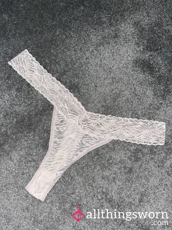 Pale Pink Worn Thong
