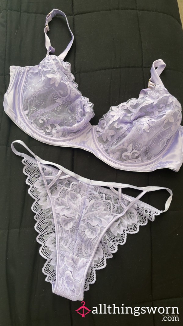 Pale Purple Set, Worn For 2 Days, Filled With My Scent💋