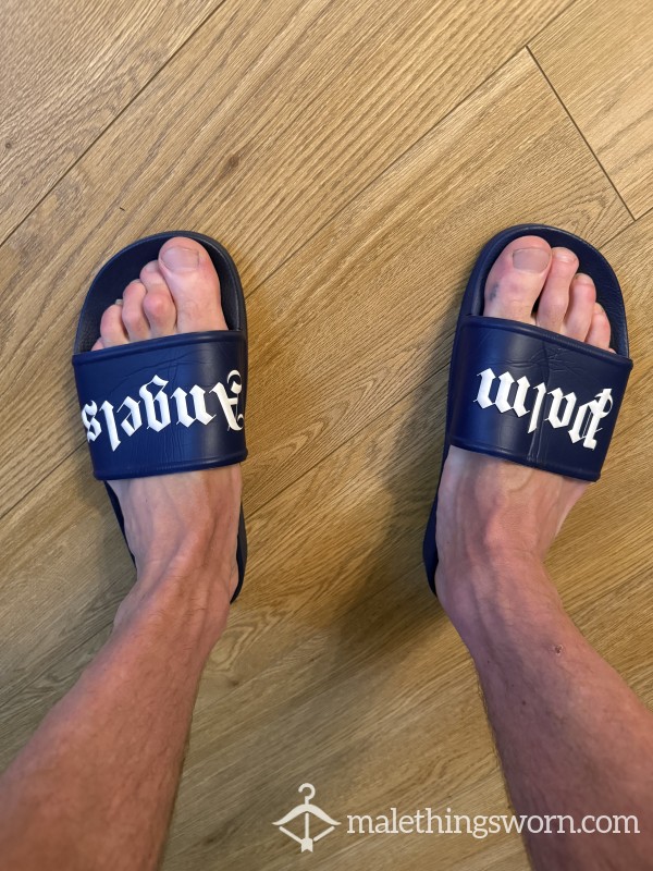 Palm Angels Sliders – Holiday Worn Pair – Well Used