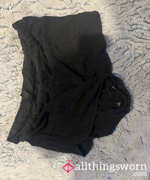 Pantie-less Worn Pj Shirts With Dirty Gusset