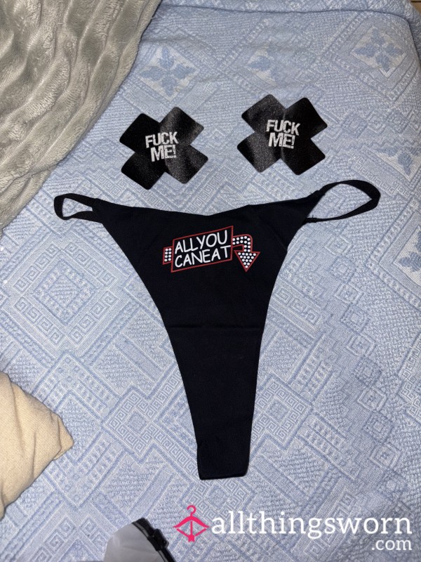 Panties And Nipple Covering Stickers “eat Me Up”
