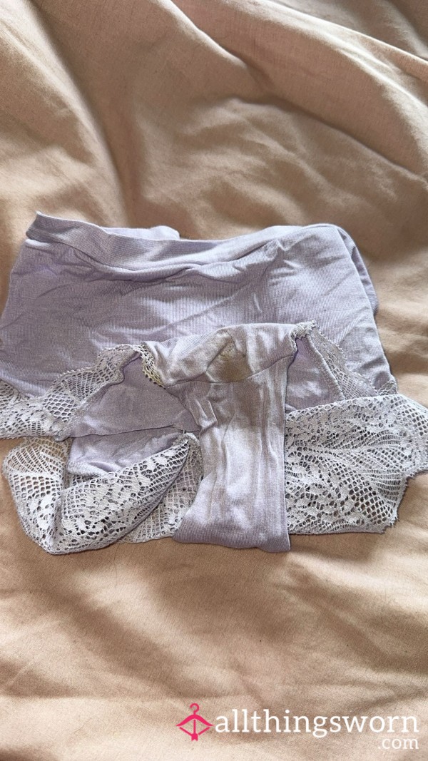 Panties Worn During A Solo Masturbation Session