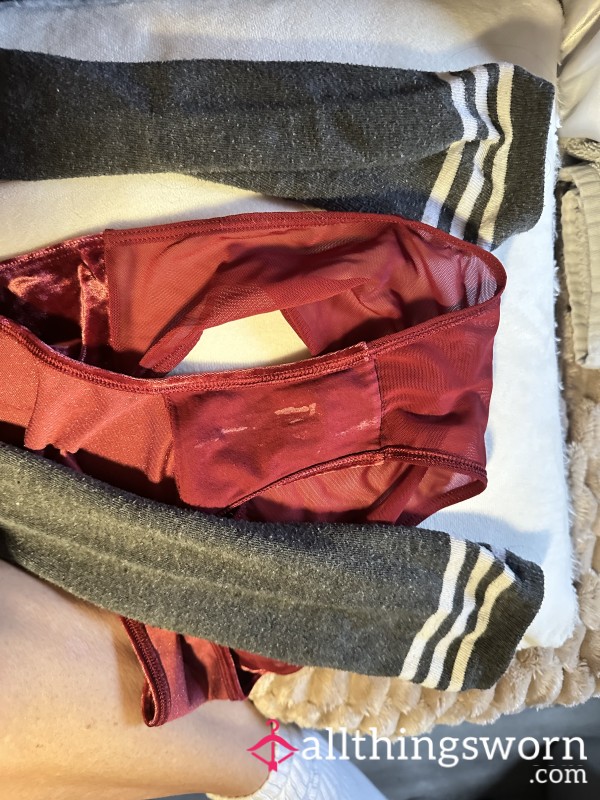 Panties & Knee High Socks Worn 2 Days