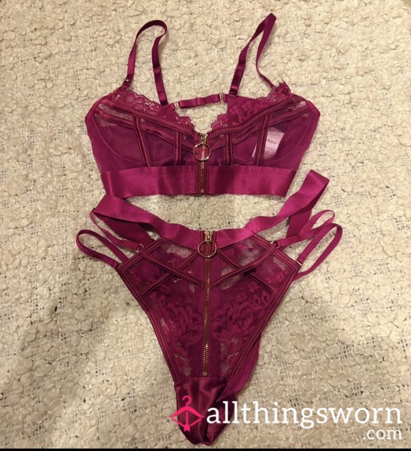 Panties - My Favourite Open B*m Panty And Bra Set