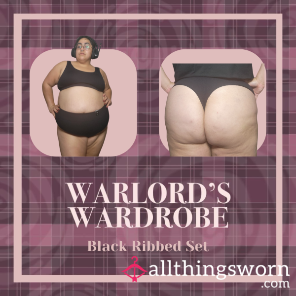 Warlord's Wardrobe: Black Ribbed Set