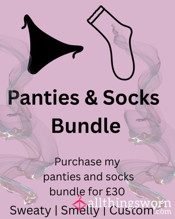 PANTIES & SOCKS BUNDLE | 1 X Underwear + 1 Pair Of Socks | Can Customise