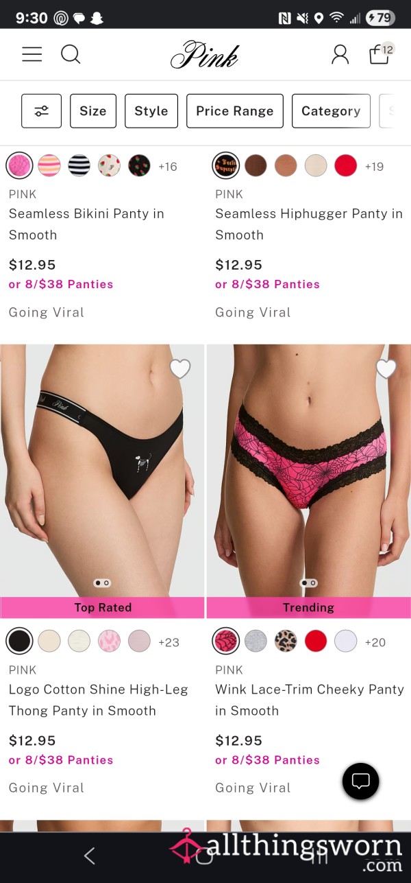 Panties Worn All Day
