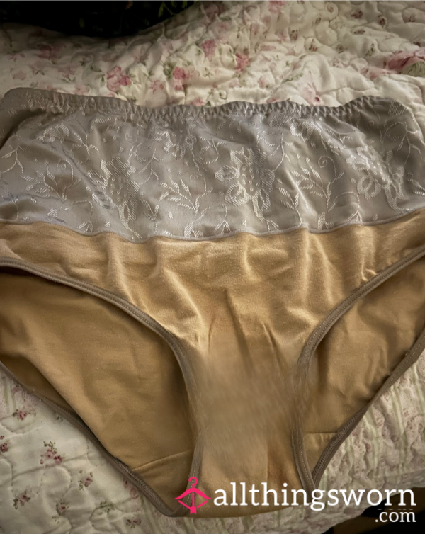 Panties Worn On My Horse Ride Today - Sweaty - Plus A Little Monthly Spot Too