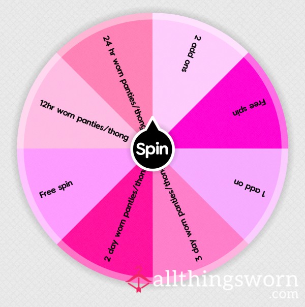 Pantie/Thong Spin The Wheel - £10 A Spin £15 For 2