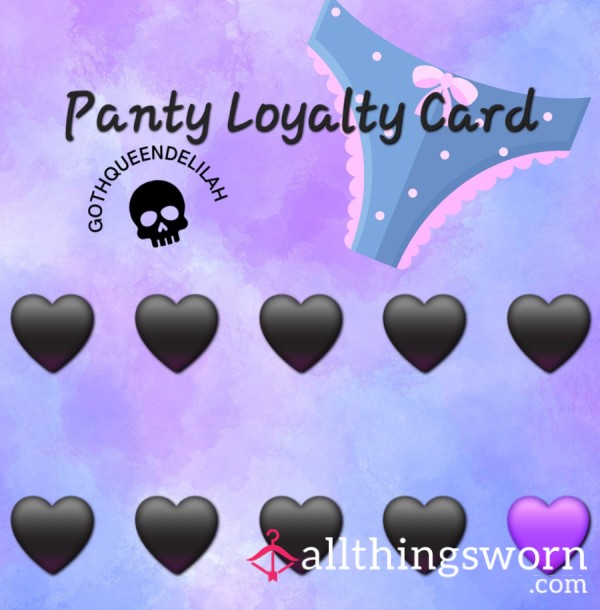Panty Loyalty Card
