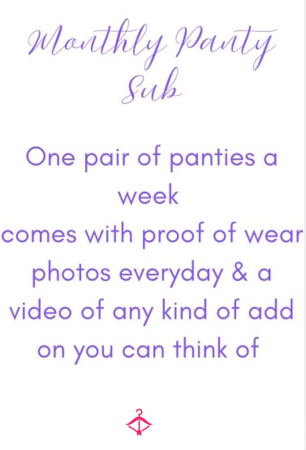 Panty Subbie - Monthly Membership-Small