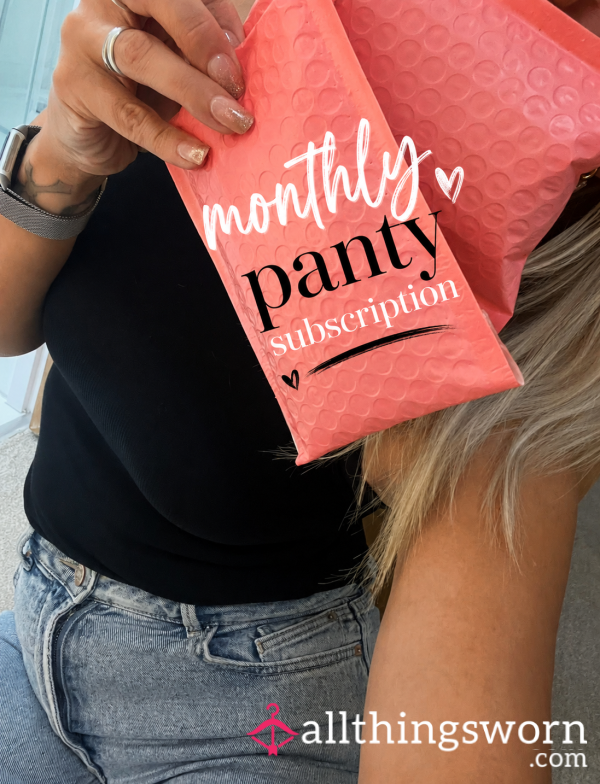 💌 Panty Subscription — Monthly Indulgence (£60/month)❣️