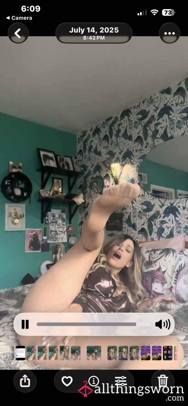 Pantyhose Masturbation Vid