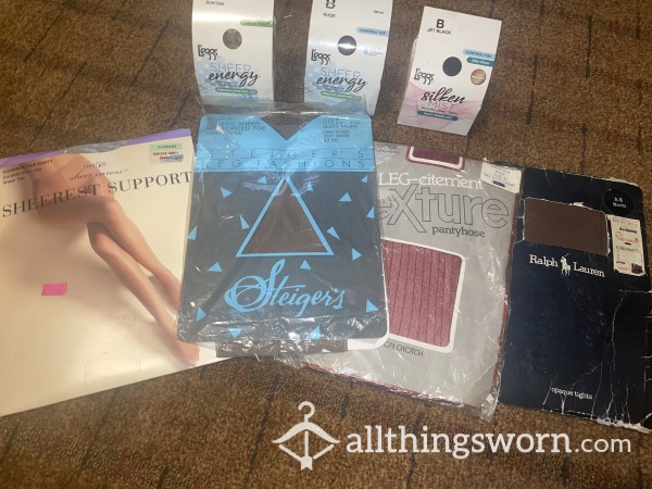 Pantyhose Vintage & New In All Colors