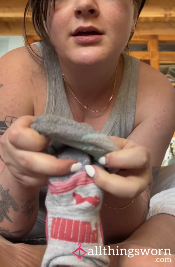 [part 2] Handjob With The Stinky Puma Socks My Roommate And I Wore For You All Week