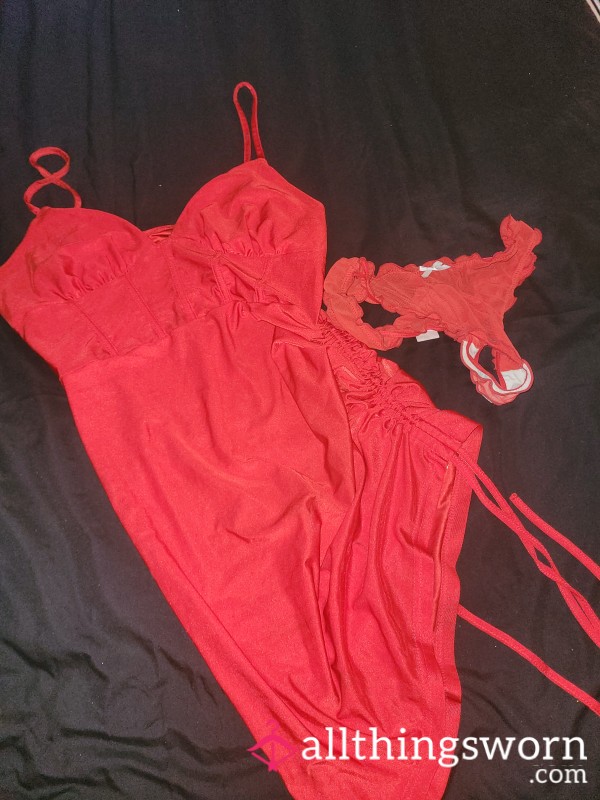 Party Dress Un Washed With Thaong All Worn All Night Long 💦💃