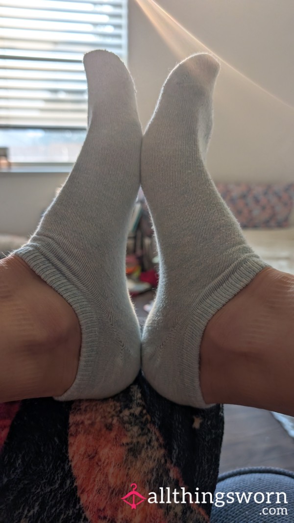 Pastel Blue Ankle Socks