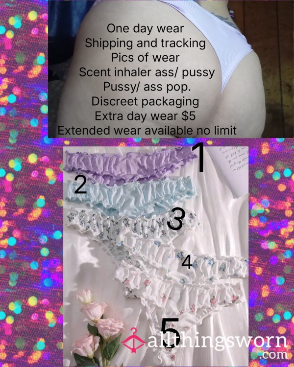 Pastel Color Thongs