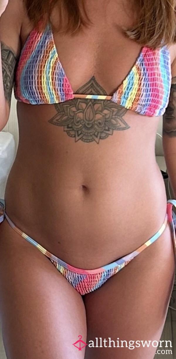 Pastel Coloured Bikini 💜🩷🩵