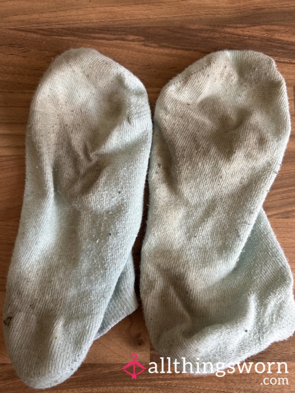 Pastel Green Filthy Trainer Socks