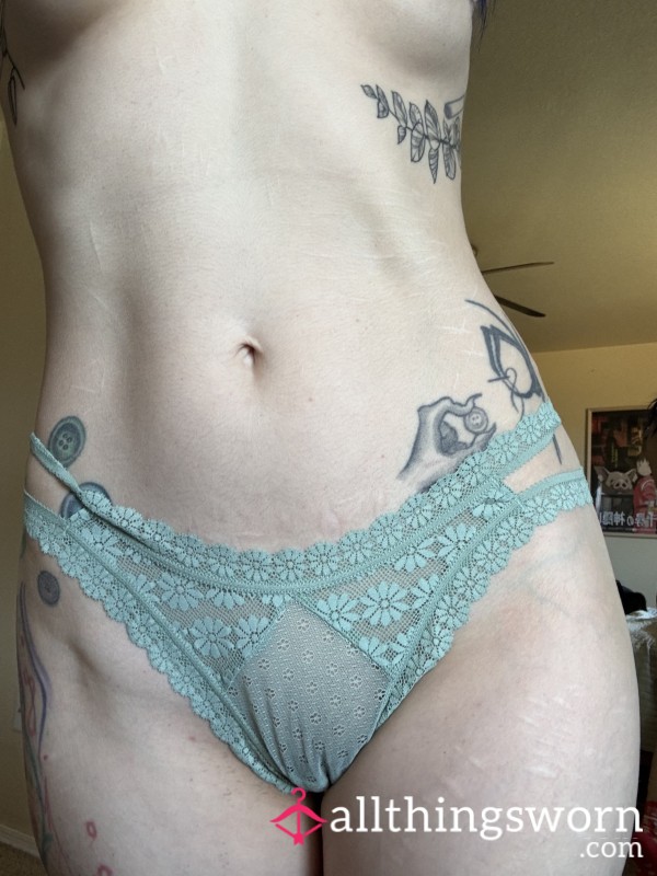 Pastel Green Lace Panties