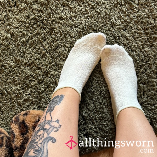 Pastel Green Trainer Socks - Worn For As Long As You Like …