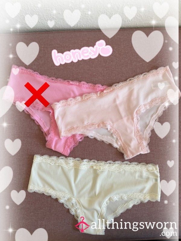 Pastel Mini Briefs With Ribbed Fabric