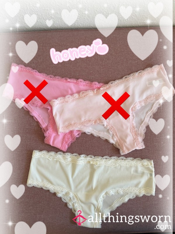 Pastel Mini Briefs With Ribbed Fabric