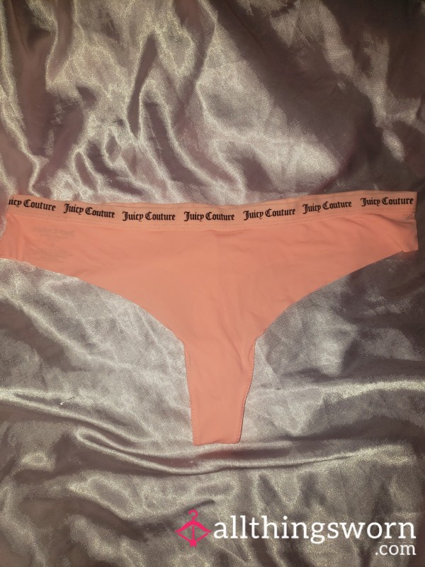 Pastel Orange Juicy Couture Thong